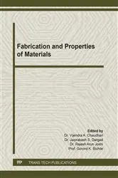 Book cover of Fabrication and Properties of Materials by Unknown