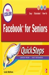 Book cover of Facebook for Seniors QuickSteps by Carole Matthews