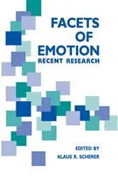 Book cover of Facets of Emotion by K. R. Scherer