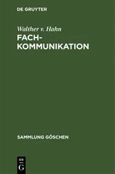 Book cover of Fachkommunikation by Walther v. Hahn