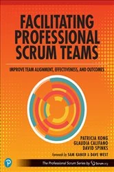 Book cover of Facilitating Professional Scrum Teams by Patricia Kong