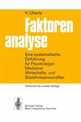 Book cover of Faktorenanalyse (2nd ed.) by K. Überla