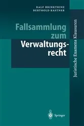 Book cover of Fallsammlung zum Verwaltungsrecht by M. Bach