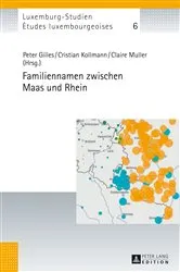 Book cover of Familiennamen zwischen Maas und Rhein by Peter Gilles