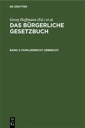 Book cover of Familienrecht. Erbrecht by Georg Hoffmann