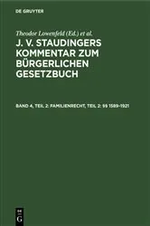 Book cover of Familienrecht, Teil 2: §§ 1589–1921 (5th ed.) by Theodor Engelmann