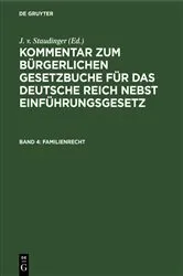 Book cover of Familienrecht by J. v. Staudinger