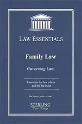Book cover of Family Law, Governing Law by Sterling Test Prep