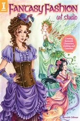 Book cover of Fantasy Fashion Art Studio by Meredith Dillman