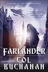 Book cover of Farlander by Col Buchanan