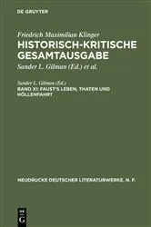 Book cover of Faust's Leben, Thaten und Höllenfahrt by Sander L. Gilman