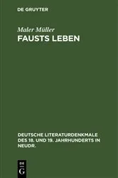 Book cover of Fausts Leben by Maler Müller
