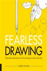 Book cover of Fearless Drawing by Kerry Lemon