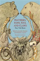 Book cover of Feathers, Paws, Fins, and Claws by Christine A. Jones