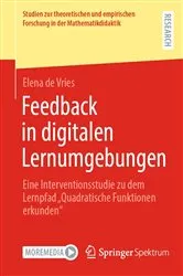 Book cover of Feedback in digitalen Lernumgebungen by Elena de Vries