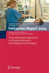 Book cover of Fehlzeiten-Report 2004 by B. Badura