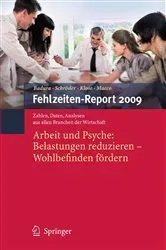 Book cover of Fehlzeiten-Report 2009 by Bernhard Badura