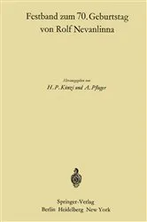 Book cover of Festband zum 70. Geburtstag von Rolf Nevanlinna by Hans P. Künzi