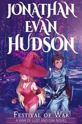 Book cover of Festival of War by Jonathan Evan Hudson
