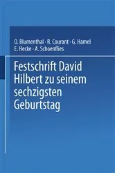 Book cover of Festschrift David Hilbert zu Seinem Sechzigsten Geburtstag am 23. Januar 1922 by Unknown