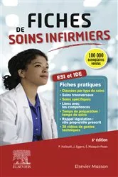 Book cover of Fiches de soins infirmiers (6th ed.) by Pascal Hallouët