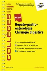 Book cover of Fiches Hépato-gastroentérologie / Chirurgie digestive by CDU-HGE
