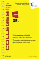 Book cover of Fiches ORL by Collège Français d'ORL