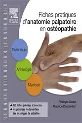 Book cover of Fiches pratiques d'anatomie palpatoire en ostéopathie by Philippe GADET