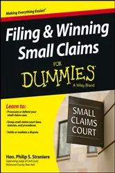 Book cover of Filing and Winning Small Claims For Dummies by Philip Straniere