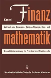Book cover of Finanzmathematik (9th ed.) by Erich Kosiol