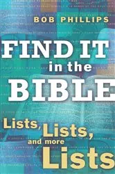 Book cover of Find It in the Bible by Bob Phillips