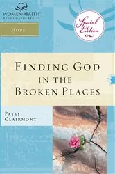 Book cover of Finding God in the Broken Places by Patsy Clairmont