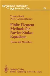 Book cover of Finite Element Methods for Navier-Stokes Equations by Vivette Girault