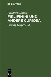 Book cover of Firlifimini und andere Curiosa by Friedrich Schulz