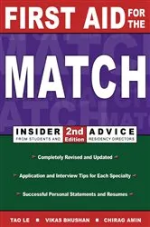 Book cover of First Aid for the Match: Insider Advice from Students and Residency Directors (2nd ed.) by Vikas Bhushan