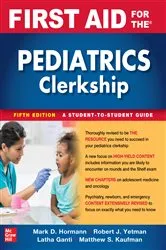 Book cover of First Aid for the Pediatrics Clerkship, Fifth Edition (5th ed.) by Robert J. Yetman