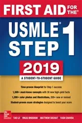 Book cover of First Aid for the USMLE Step 1 2019, Twenty-ninth edition (29th ed.) by Tao Le