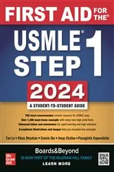 Book cover of First Aid for the USMLE Step 1 2024 (34th ed.) by Unknown