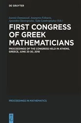Book cover of First Congress of Greek Mathematicians by Ioannis Emmanouil