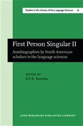 Book cover of First Person Singular II by E.F.K. Koerner