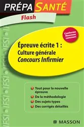 Book cover of Flash Épreuve écrite 1 : Culture générale Concours Infirmier by Olivier Perche