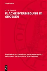 Book cover of Flächenverbiegung im Grossen by N. W. Efimow
