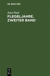 Book cover of Flegeljahre. Zweiter Band by Jean Paul