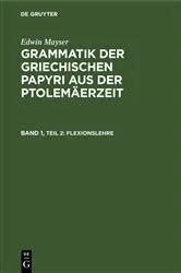 Book cover of Flexionslehre (2nd ed.) by Edwin Mayser