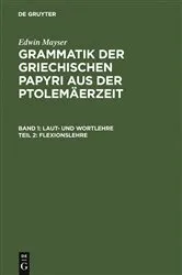 Book cover of Flexionslehre by Edwin Mayser