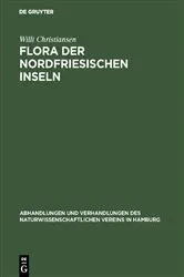 Book cover of Flora der Nordfriesischen Inseln by Willi Christiansen