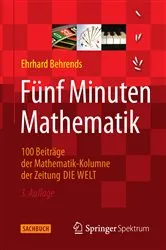 Book cover of Fünf Minuten Mathematik (3rd ed.) by Ehrhard Behrends