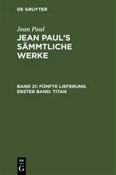 Book cover of Fünfte Lieferung. Erster Band: Titan by Jean Paul