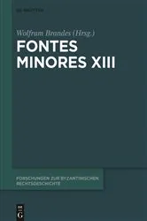 Book cover of Fontes Minores XIII by Wolfram Brandes
