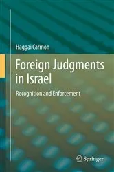 Book cover of Foreign Judgments in Israel by Haggai Carmon